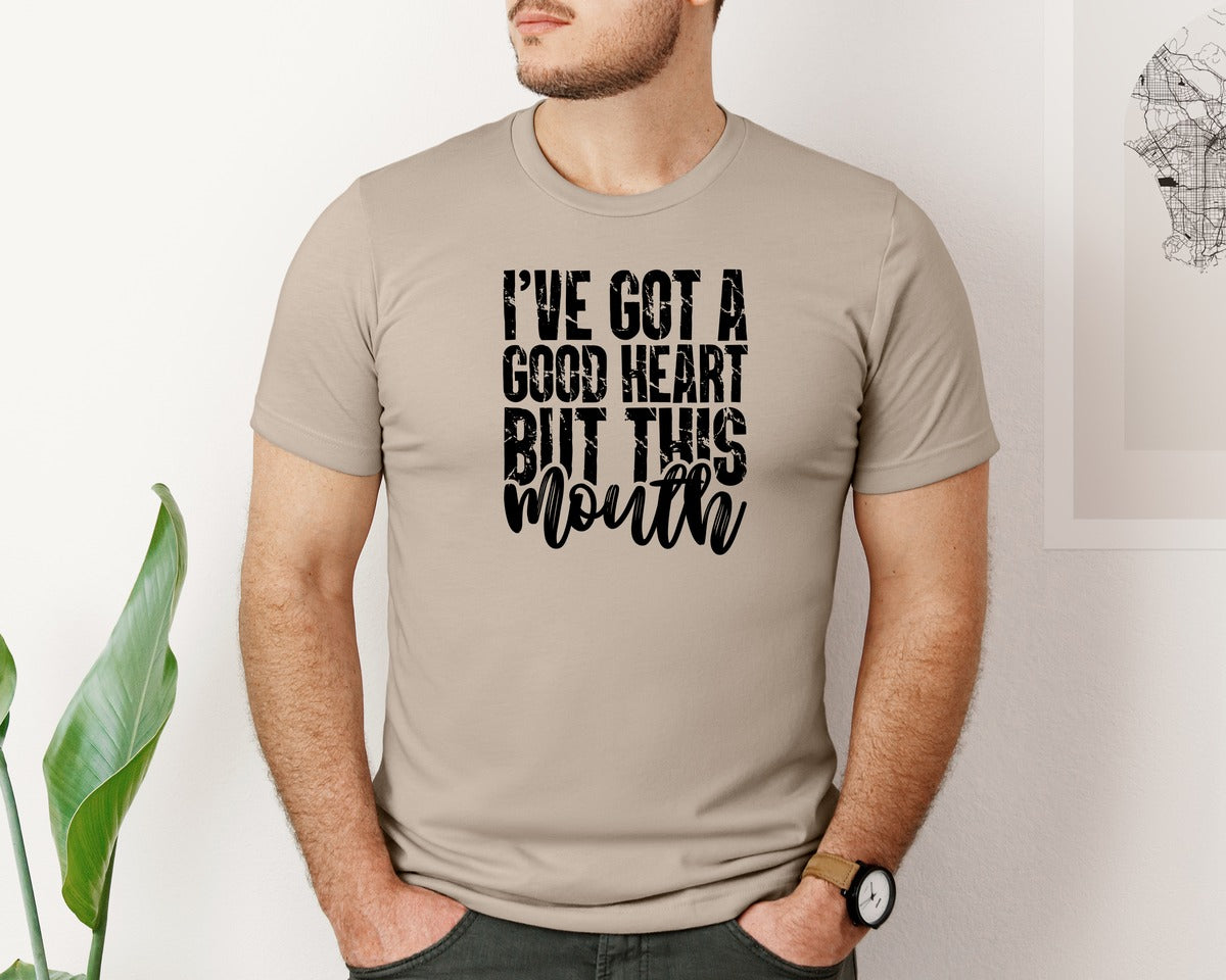 brand:Bella Canvas|color:Heather Tan|Sarcastic Quotes Funny Graphic T-Shirt