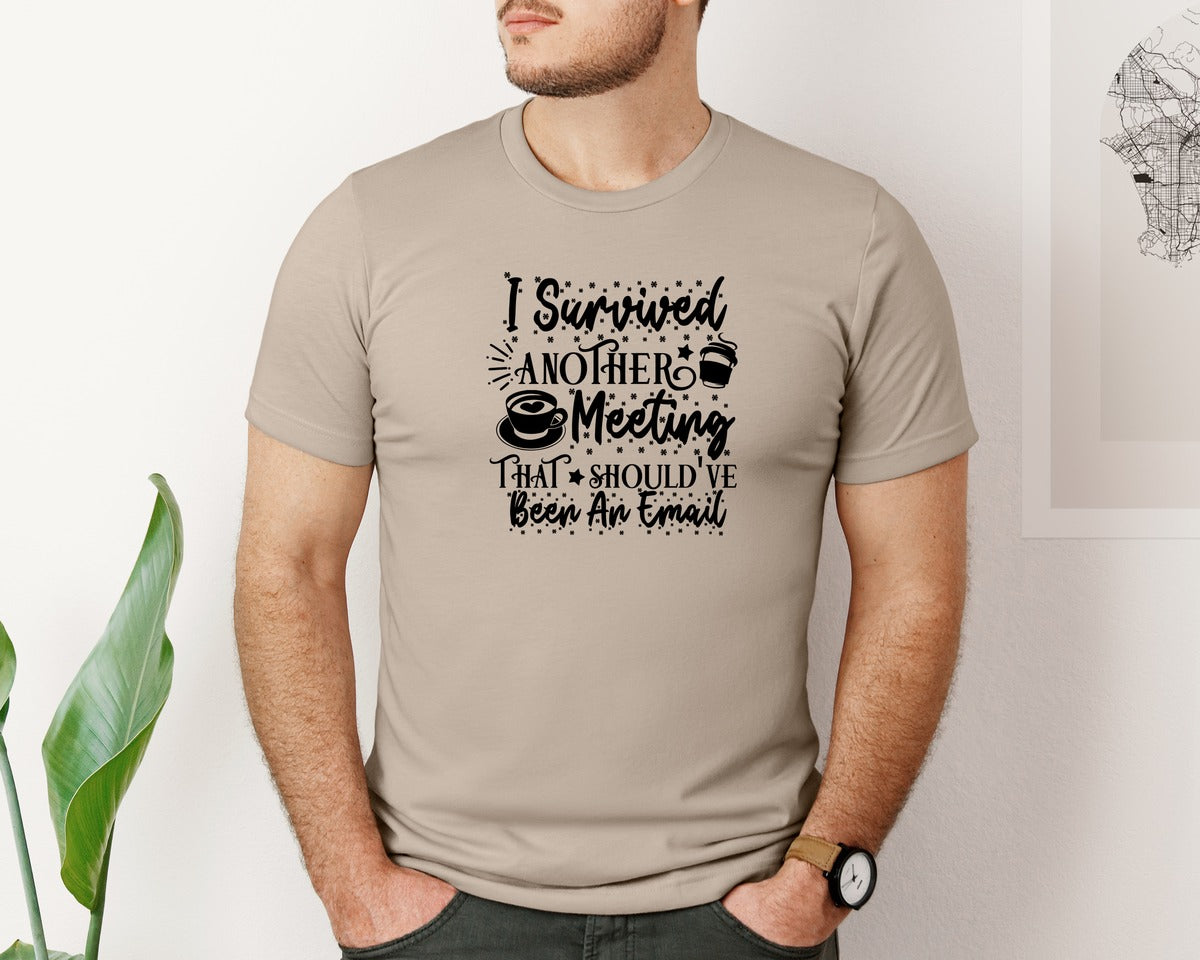 brand:Bella Canvas|color:Heather Tan|Funny Office Coffee Mug 2 Graphic T-Shirt
