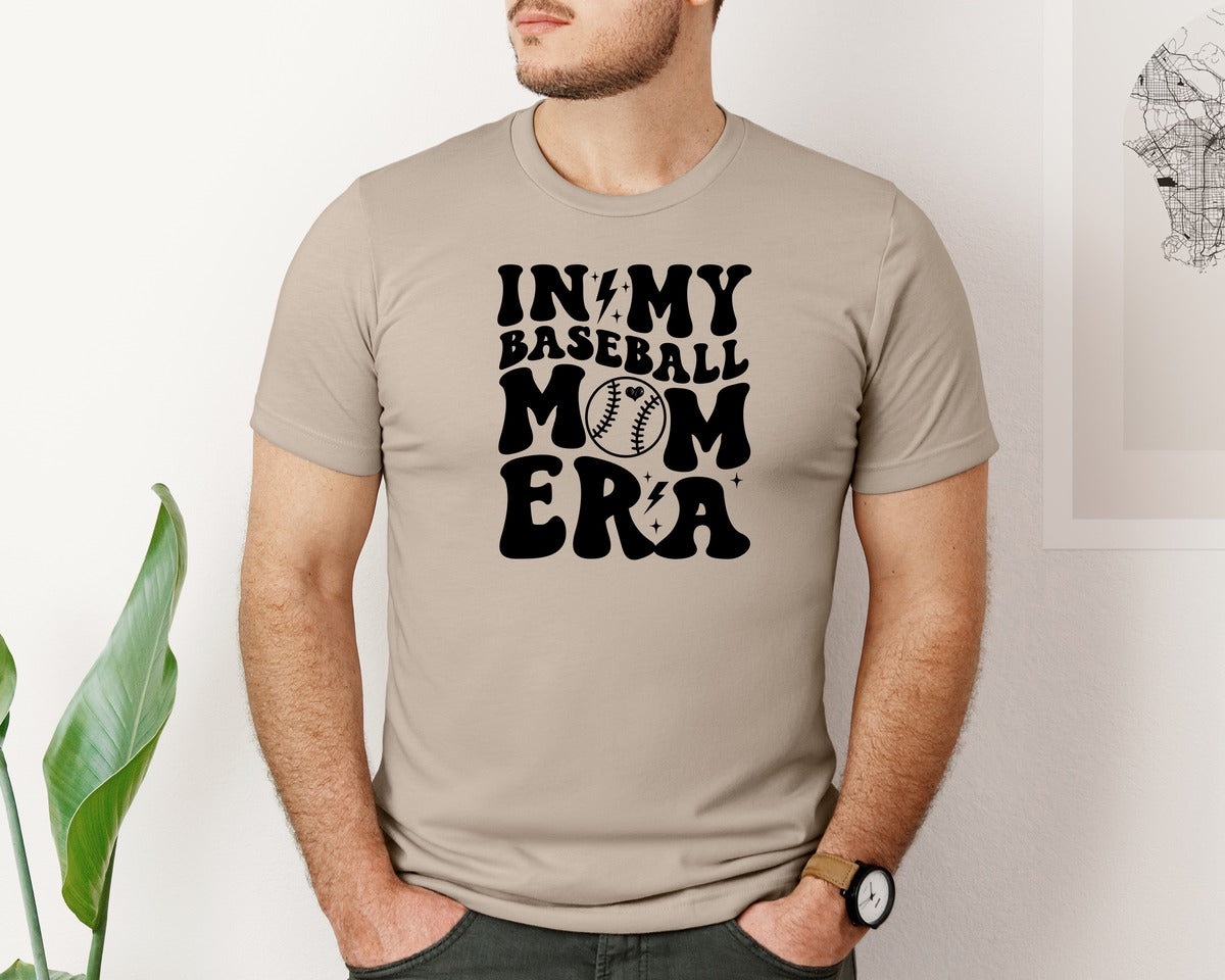 brand:Bella Canvas|color:Heather Tan|Retro Sports Mom In My Mom Era Graphic T-Shirt