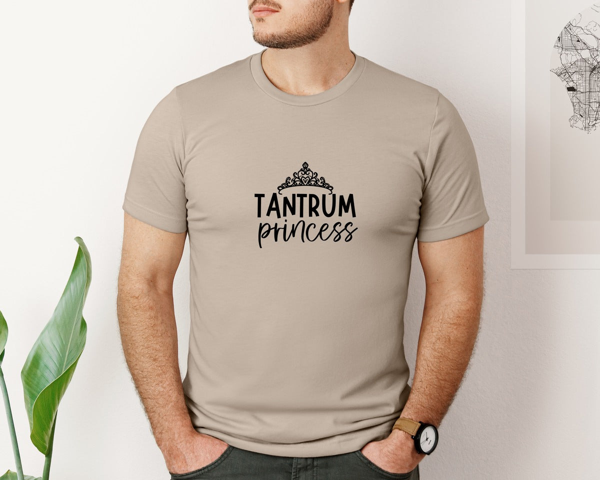 brand:Bella Canvas|color:Heather Tan|Tantrum Princess Graphic T-Shirt