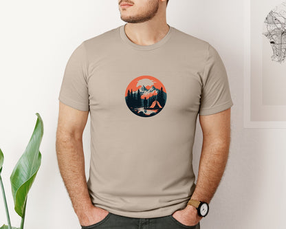 brand:Bella Canvas|color:Heather Tan|Camping T Shirt Vector Design 6 Graphic T-Shirt