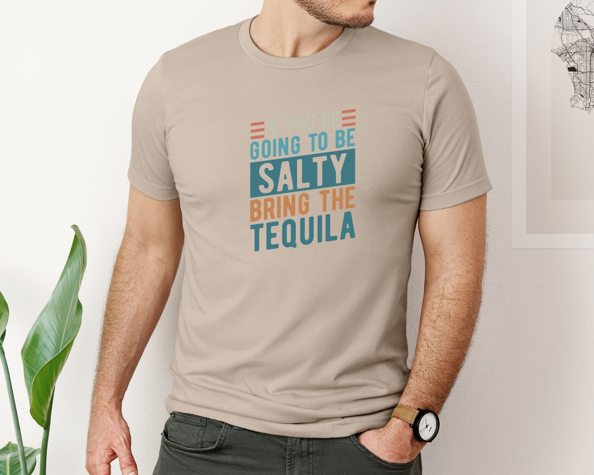 brand:Bella Canvas|color:Heather Tan|If Youre Going To Be Salty Bring The Te 3 Graphic T-Shirt