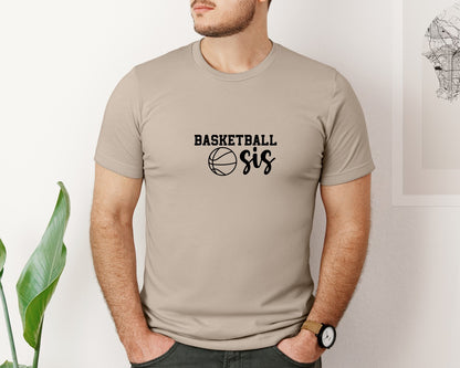 brand:Bella Canvas|color:Heather Tan|Basketball Sis 2 Graphic T-Shirt