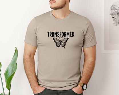 brand:Bella Canvas|color:Heather Tan|Boho Christian Sleeve Design Graphic T-Shirt
