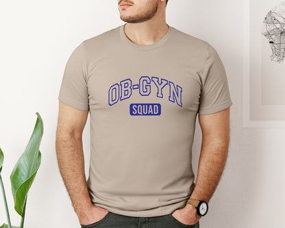 brand:Bella Canvas|color:Heather Tan|Ob Gyn Onc Squad At Your Cervix Graphic T-Shirt