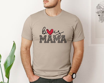 brand:Bella Canvas|color:Heather Tan|Boy Mama Mama Boy 2 Graphic T-Shirt
