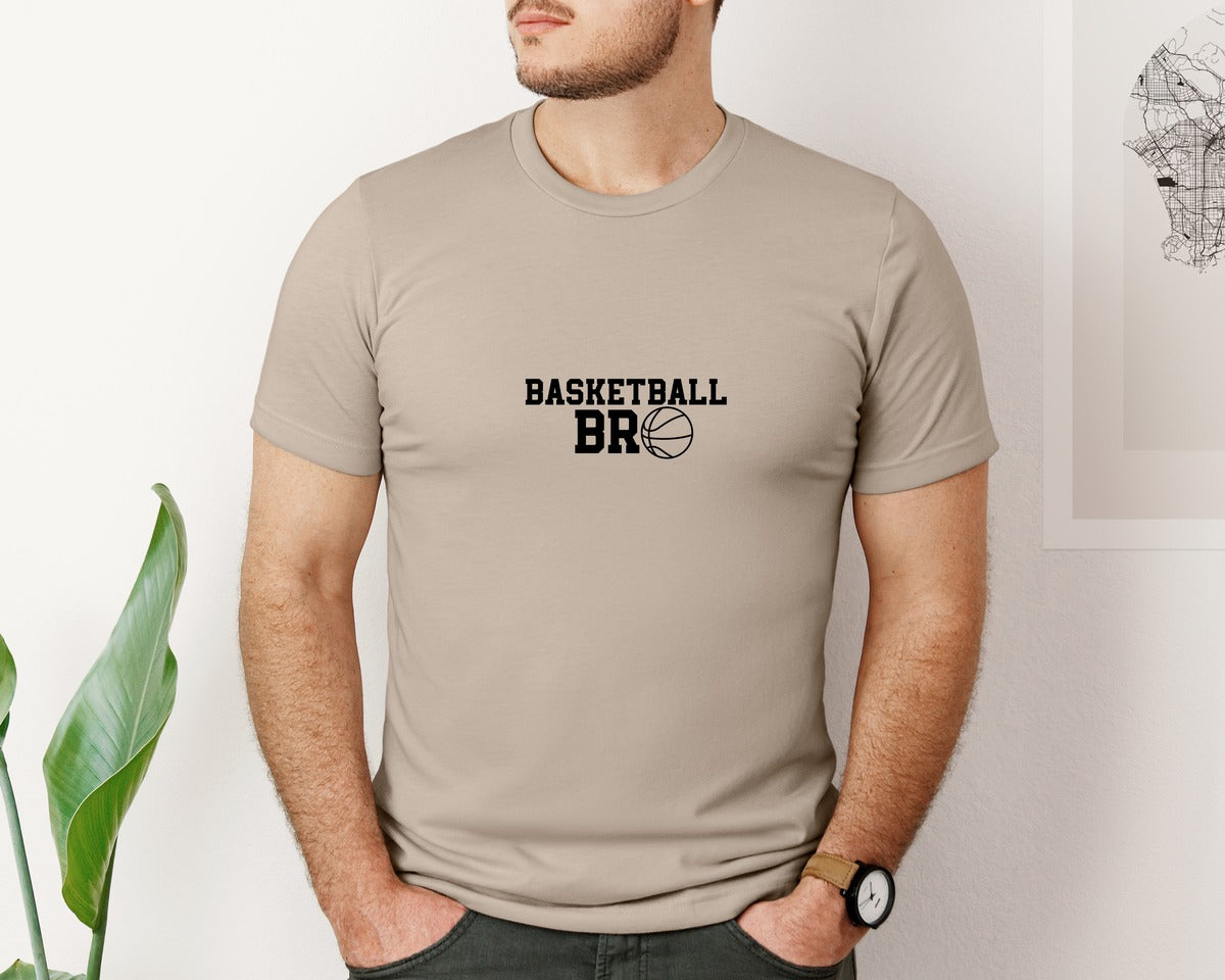 brand:Bella Canvas|color:Heather Tan|Basketball Bro 2 Graphic T-Shirt