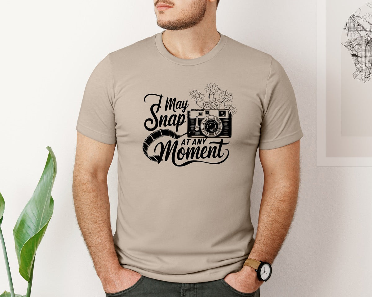 brand:Bella Canvas|color:Heather Tan|I May Snap At Any Moment T Shirt Des Graphic T-Shirt
