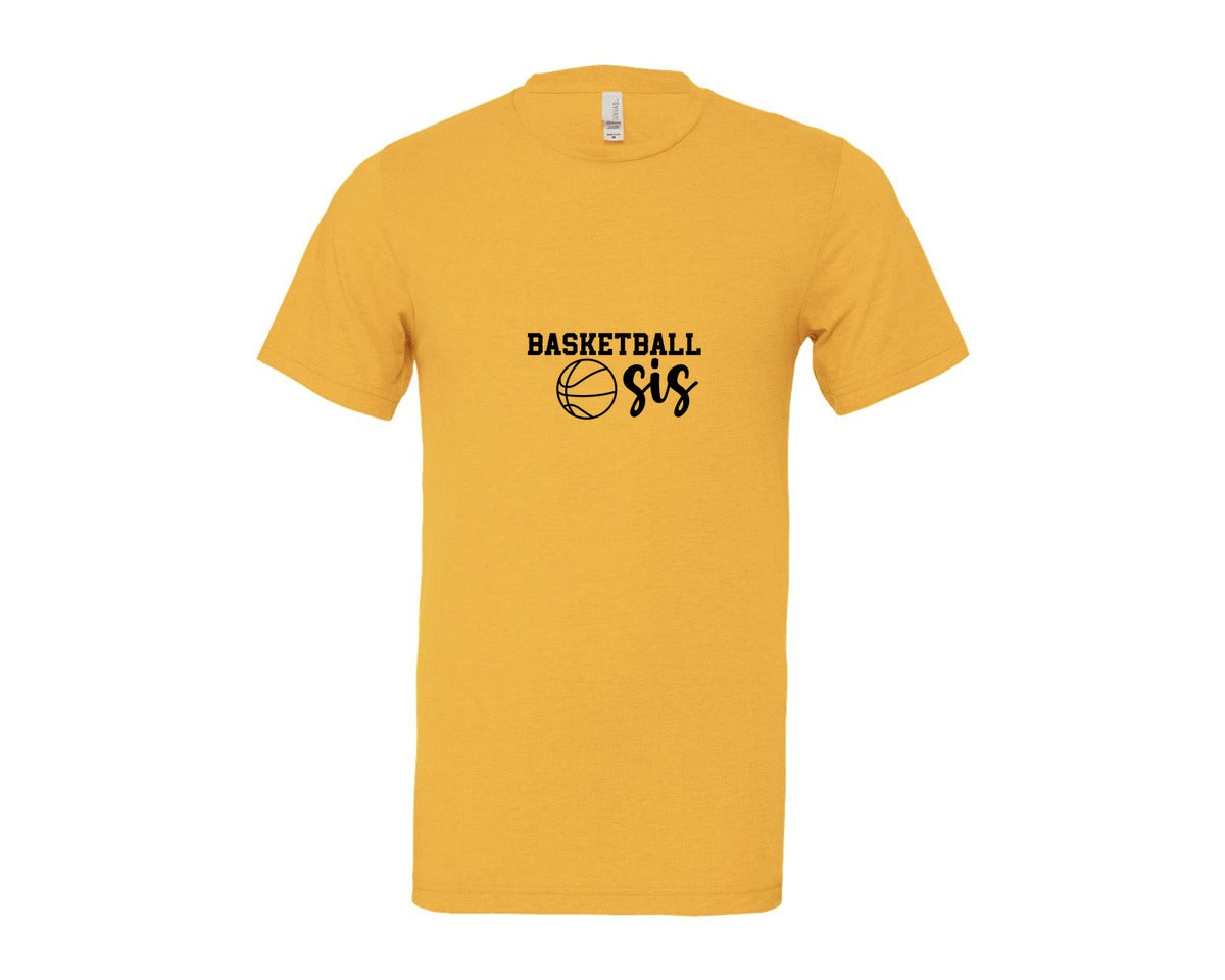brand:Bella Canvas|color:Heather Yellow Gold|Basketball Sis 2 Graphic T-Shirt