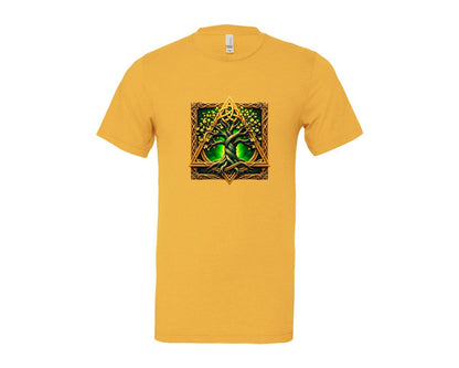 brand:Bella Canvas|color:Heather Yellow Gold|Celtic Tree Of Life Mystical Tree Graphic T-Shirt