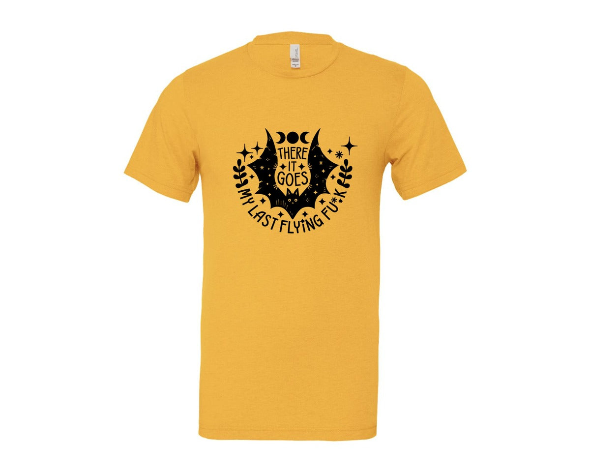 brand:Bella Canvas|color:Heather Yellow Gold|There It Goes My Last Flying Fck 2 Graphic T-Shirt