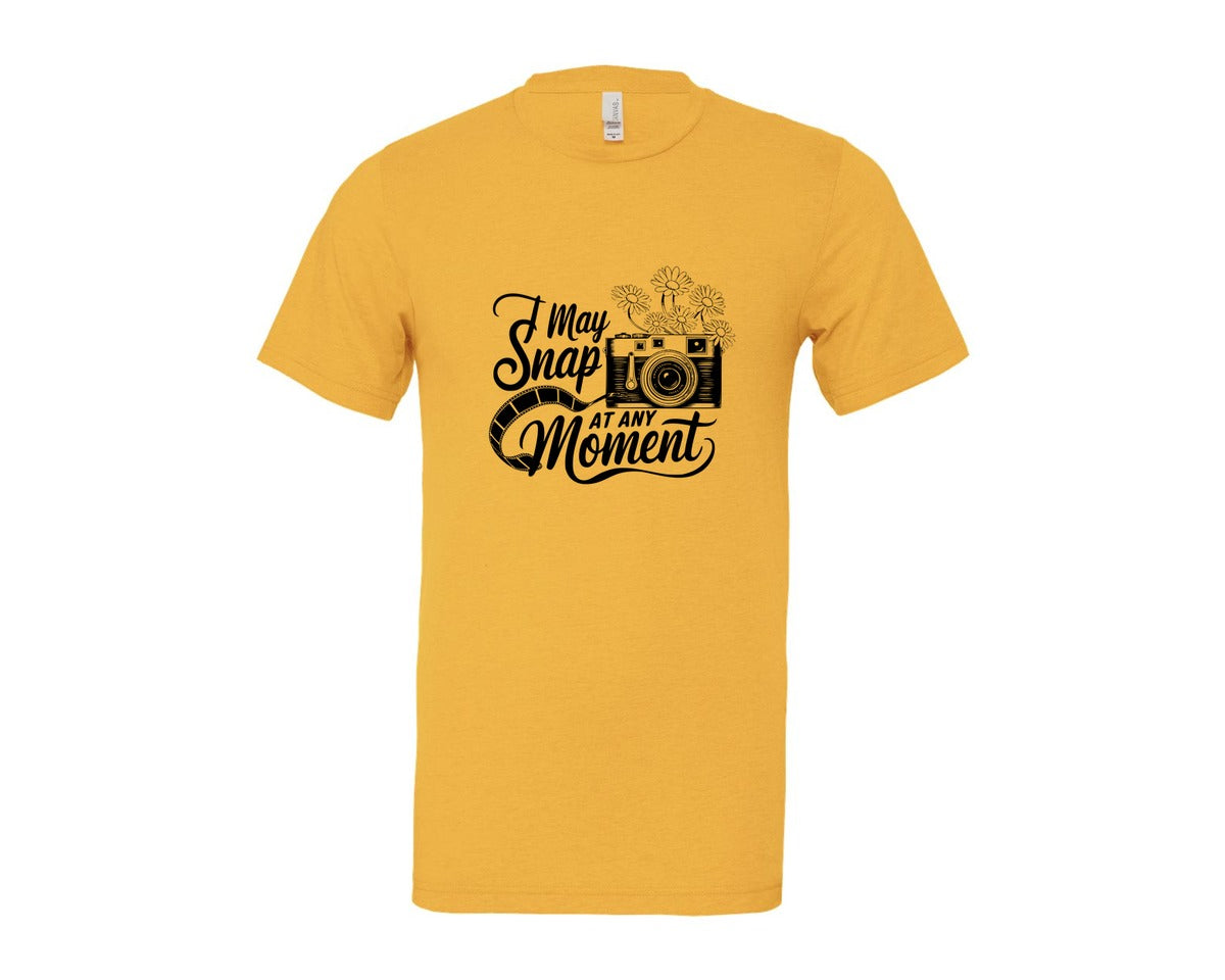 brand:Bella Canvas|color:Heather Yellow Gold|I May Snap At Any Moment T Shirt Des Graphic T-Shirt