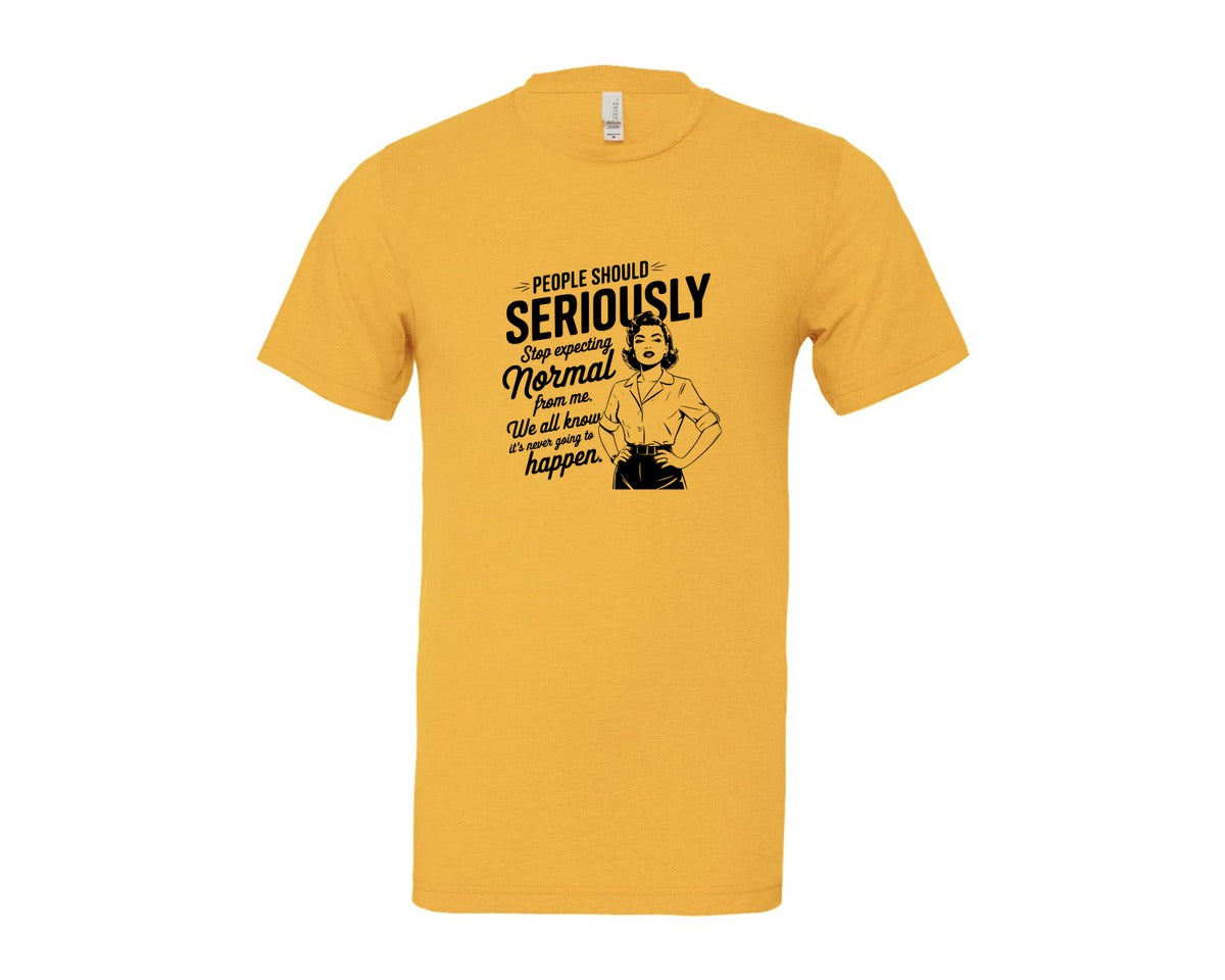 brand:Bella Canvas|color:Heather Yellow Gold|Vintage Funny Trendy Woman Shirt Design Graphic T-Shirt