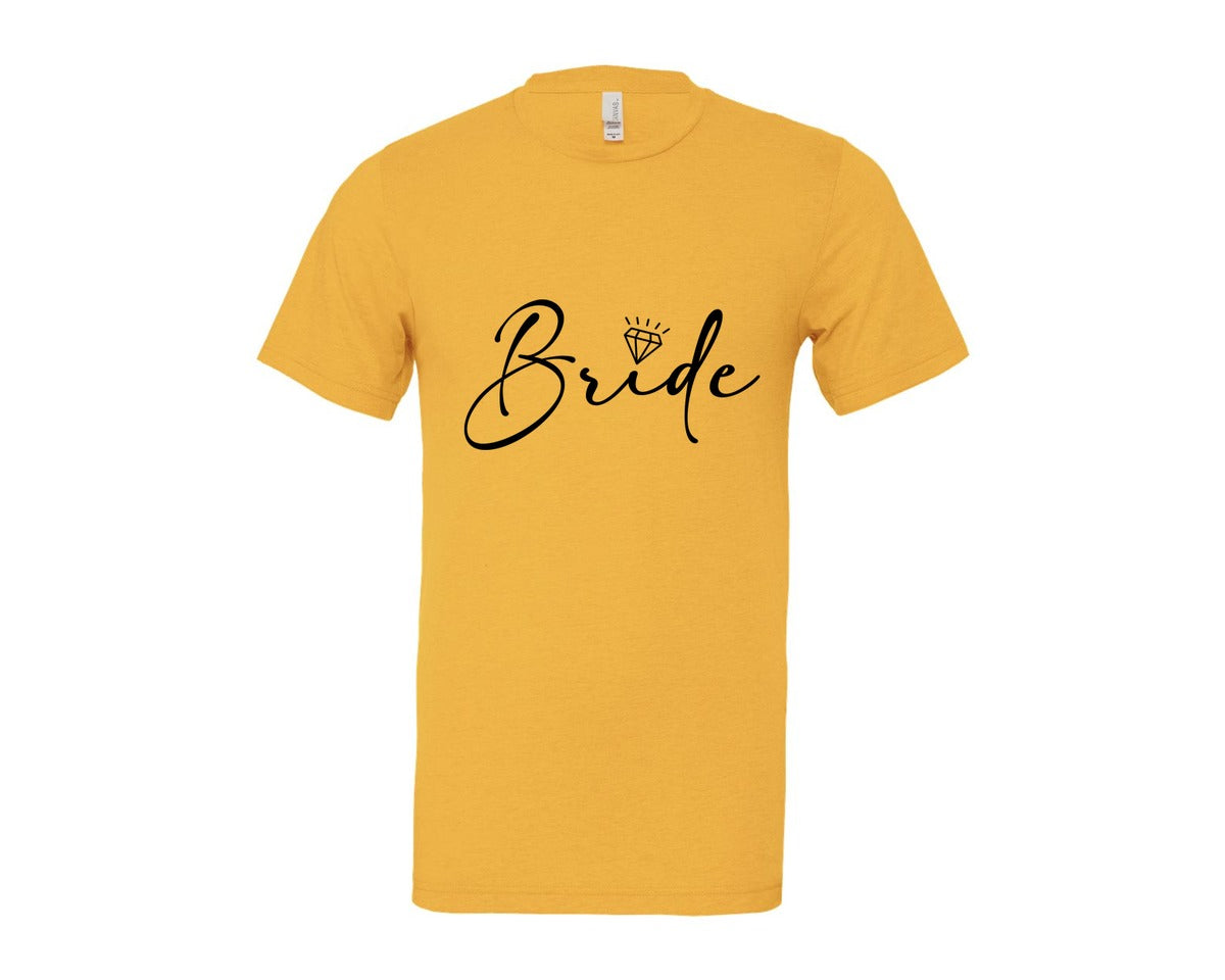brand:Bella Canvas|color:Heather Yellow Gold|Bride Wedding Bridal Party 2 Graphic T-Shirt