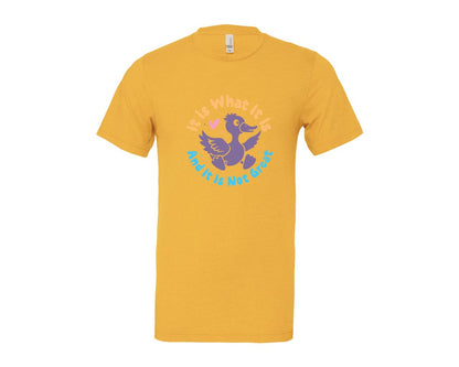 brand:Bella Canvas|color:Heather Yellow Gold|It Is What It Is And It Is Not Great 12 Graphic T-Shirt