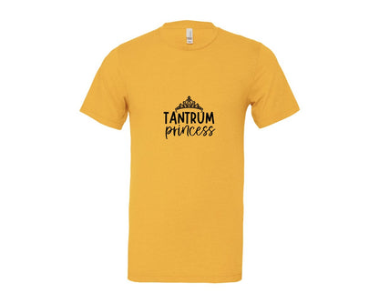brand:Bella Canvas|color:Heather Yellow Gold|Tantrum Princess Graphic T-Shirt