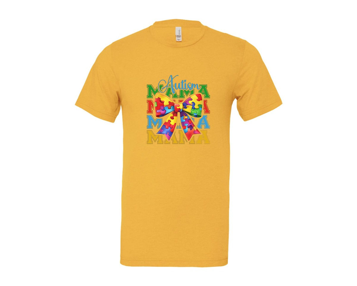 brand:Bella Canvas|color:Heather Yellow Gold|Autism Awareness Autism Graphic T-Shirt