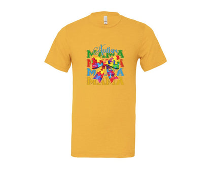 brand:Bella Canvas|color:Heather Yellow Gold|Autism Awareness Autism Graphic T-Shirt
