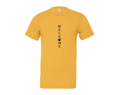 brand:Bella Canvas|color:Heather Yellow Gold|Welcome Porch Sign 22 Graphic T-Shirt
