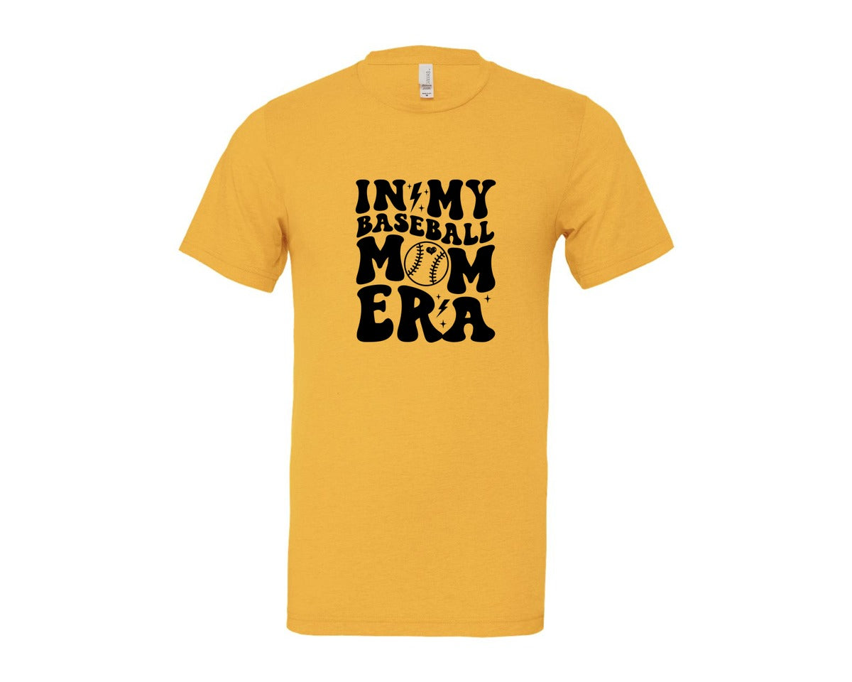 brand:Bella Canvas|color:Heather Yellow Gold|Retro Sports Mom In My Mom Era Graphic T-Shirt