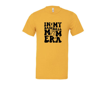 brand:Bella Canvas|color:Heather Yellow Gold|Retro Sports Mom In My Mom Era Graphic T-Shirt