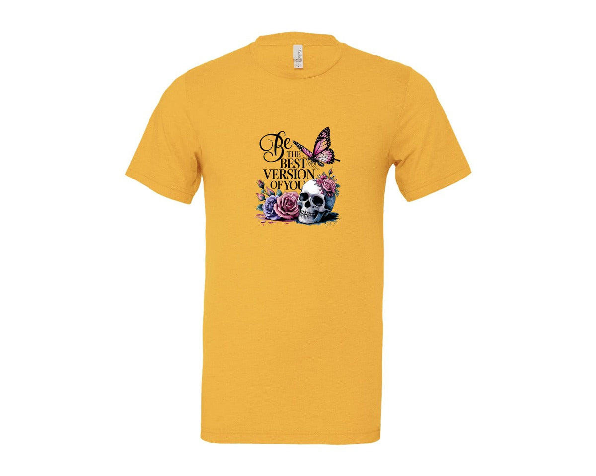 brand:Bella Canvas|color:Heather Yellow Gold|Be The Best Version Of You Self Love 2 Graphic T-Shirt