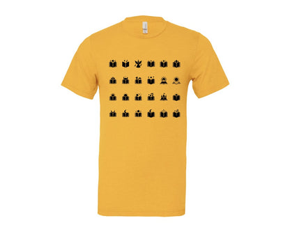 brand:Bella Canvas|color:Heather Yellow Gold|Open Book With Fantasy Graphic T-Shirt