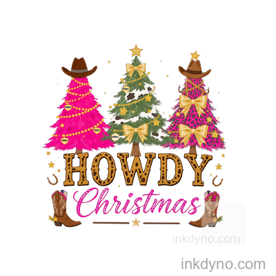 Howdy Christmas DTF Transfer - Ready to Press Apparel