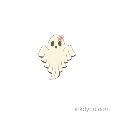 Retro Groovy Halloween Ghost