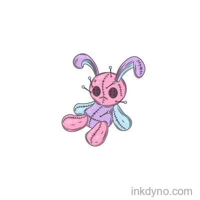 Pastel Goth Voodoo Doll