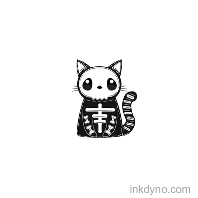 Halloween Cat Skeleton