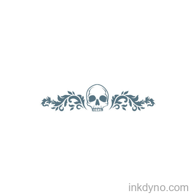 Floral Skull Decorative Dtf Transfer Design — DTF Transfer