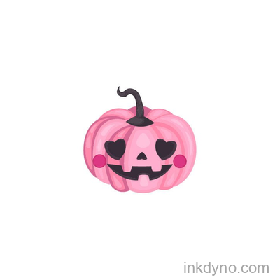 Cute Pink Halloween Pumpkin