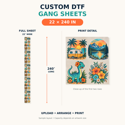 Custom DTF Gang Sheet Builder – Build Your Gang Sheet Online