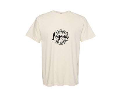 brand:Comfort Colors|color:Ivory|A Nursing Legend Has Retired 20 Graphic T-Shirt