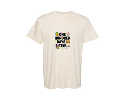 brand:Comfort Colors|color:Ivory|One Hundred Days Later 3 Graphic T-Shirt