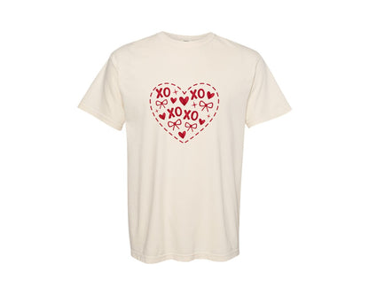 brand:Comfort Colors|color:Ivory|Xoxo Valentines 3 Graphic T-Shirt
