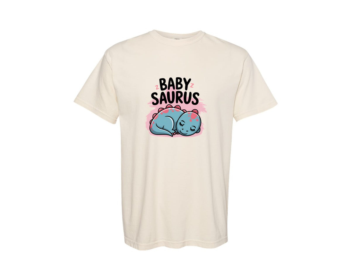brand:Comfort Colors|color:Ivory|Baby Saurus Design Graphic T-Shirt