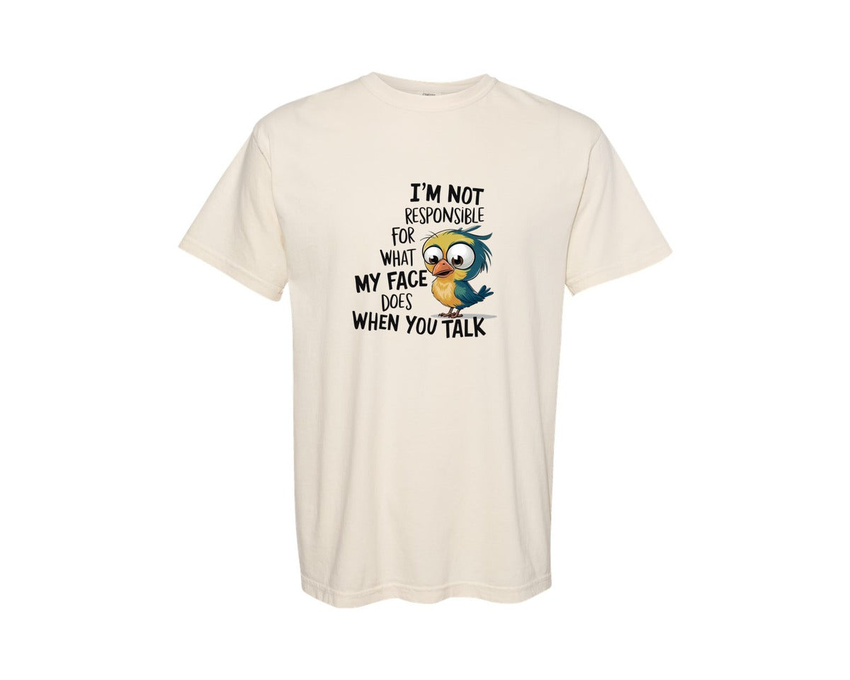 brand:Comfort Colors|color:Ivory|Funny Animal Sarcastic Funny Graphic T-Shirt