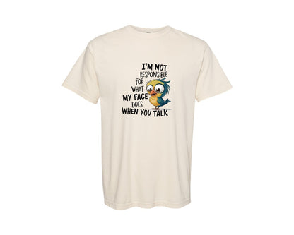 brand:Comfort Colors|color:Ivory|Funny Animal Sarcastic Funny Graphic T-Shirt