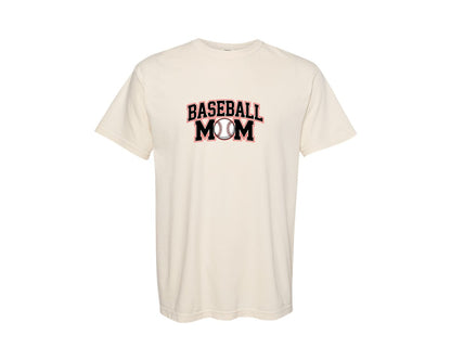brand:Comfort Colors|color:Ivory|Baseball Mom Sports Mom T Shirt Graphic T-Shirt