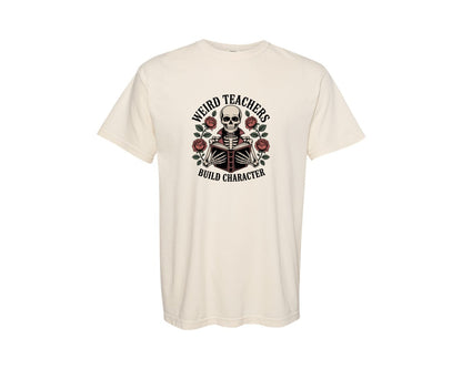 brand:Comfort Colors|color:Ivory|Weird Teacher Build Character Graphic T-Shirt