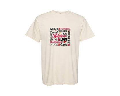 brand:Comfort Colors|color:Ivory|Happy Valentines Day 23 Graphic T-Shirt