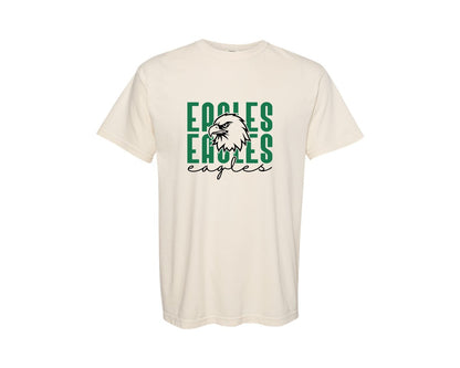 brand:Comfort Colors|color:Ivory|Eagles Sport Team Eagles Mascot Graphic T-Shirt