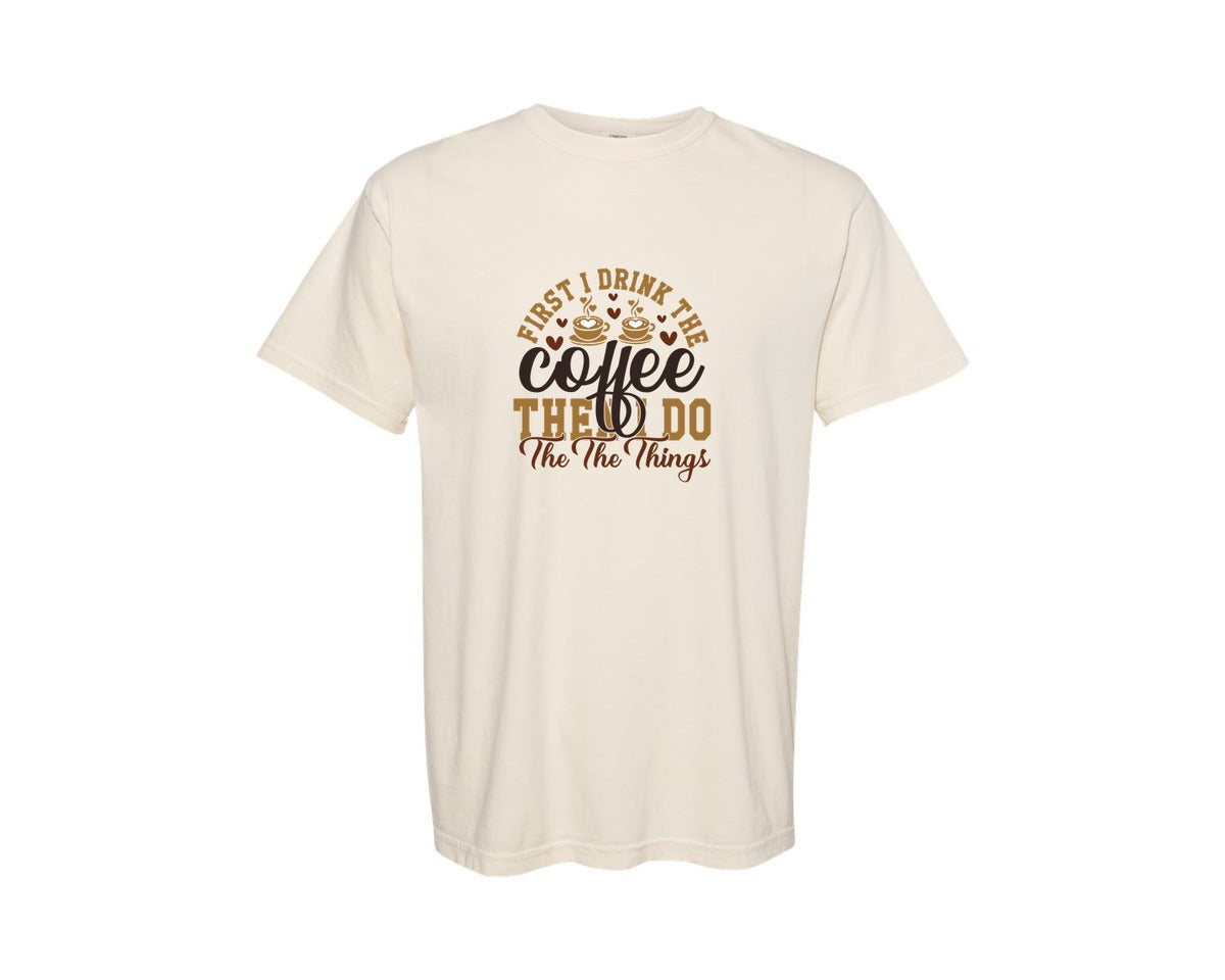 brand:Comfort Colors|color:Ivory|Coffee Vol 8 9 Graphic T-Shirt