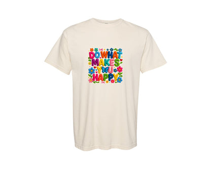 brand:Comfort Colors|color:Ivory|Yarn Mental Health Make You Happy Graphic T-Shirt