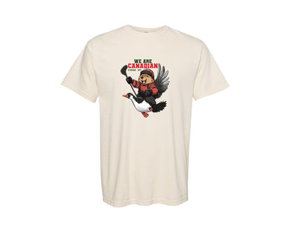 brand:Comfort Colors|color:Ivory|We Are Canada Elbows Up Graphic T-Shirt