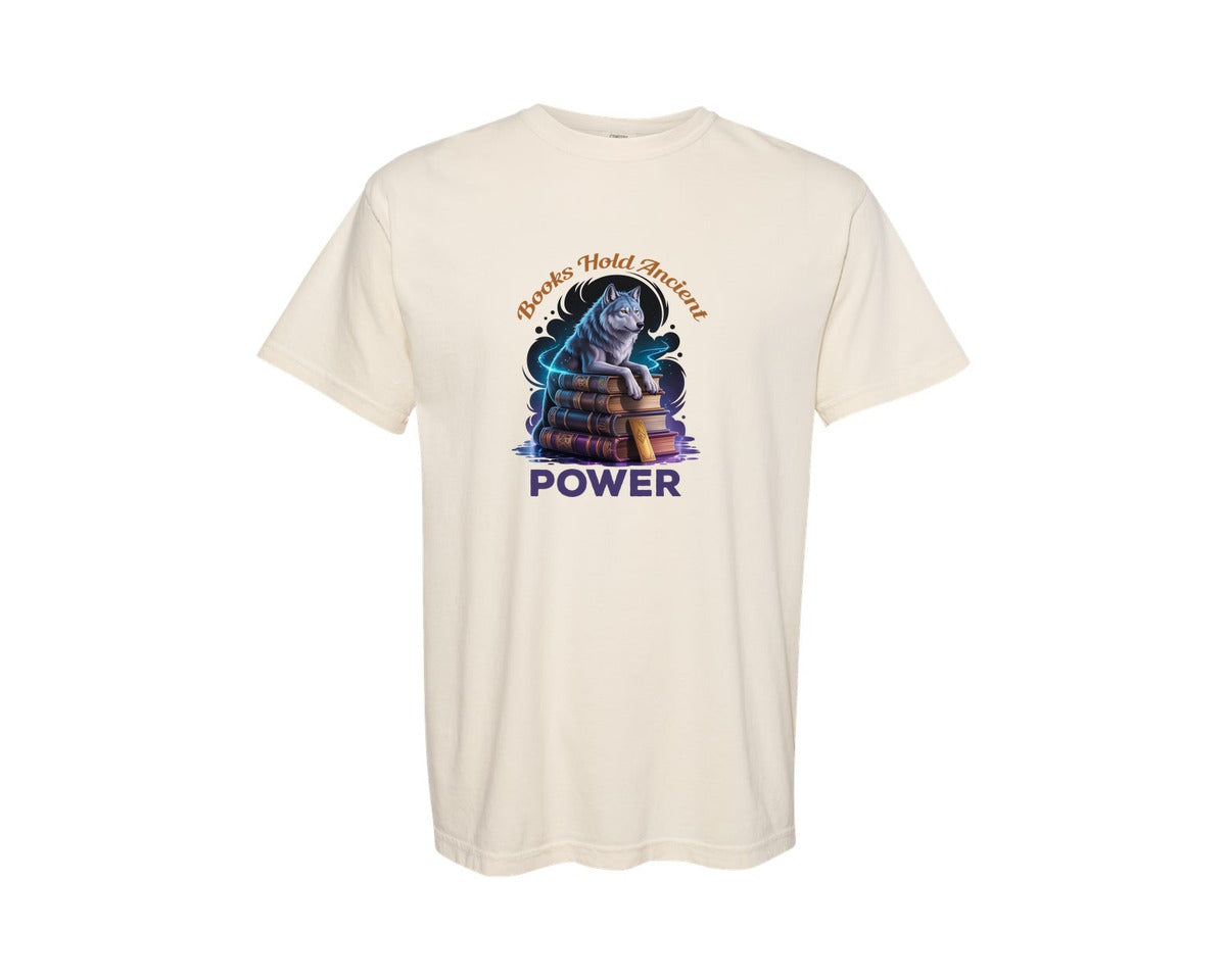 brand:Comfort Colors|color:Ivory|Fantasy Book Graphic T-Shirt