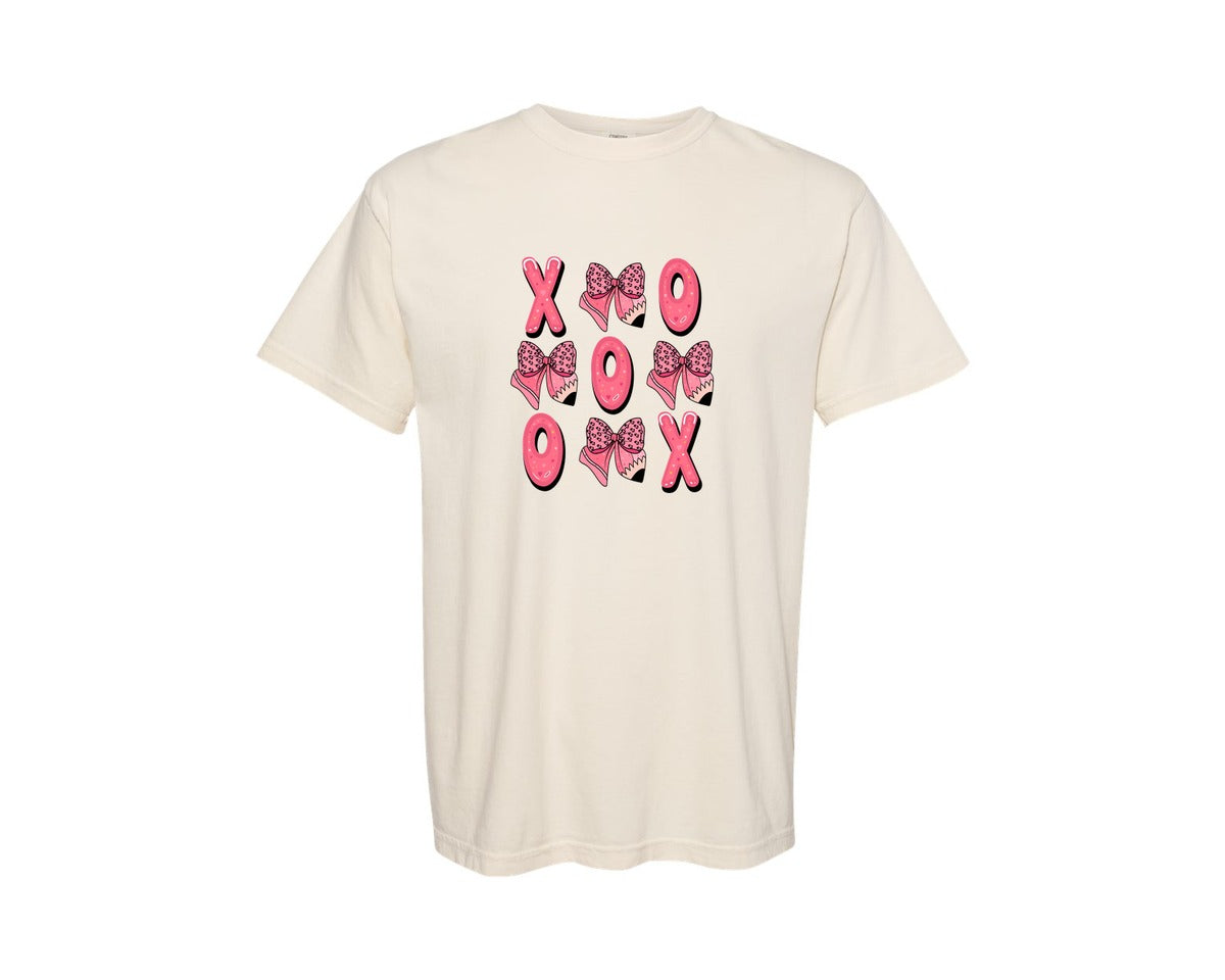 brand:Comfort Colors|color:Ivory|Xoxo Tic Tac Love Cute Valentine Graphic T-Shirt
