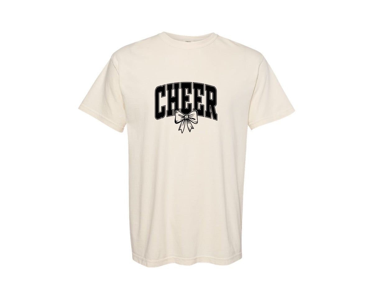 brand:Comfort Colors|color:Ivory|Cheer Football Mom Fotball Graphic T-Shirt